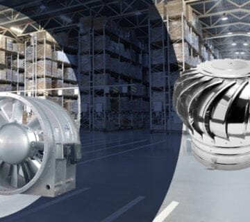 الفرق بين مراوح التهوية بدون كهرباء وبالكهرباء للمستودعات - عالم التوريد لمراوح الشفط