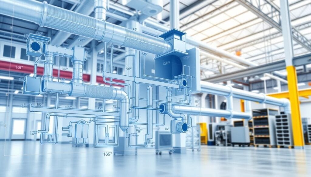 تخطيط مسار قنوات التهوية