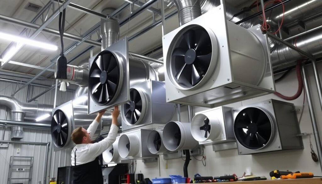 تركيب مراوح الشفط