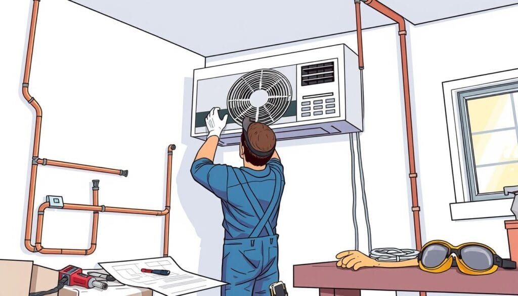 تركيب نظام التكييف