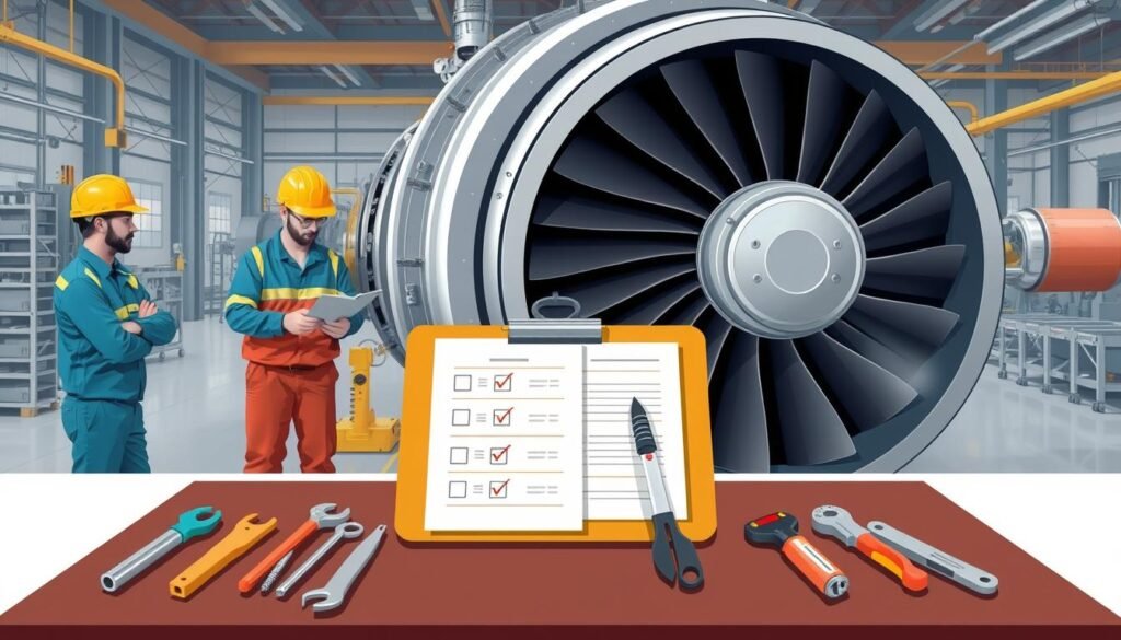 إجراءات صيانة التوربينات